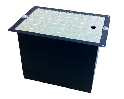 trailer metal battery box|recessed battery box for trailer.